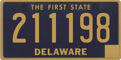 DE license plate 211198