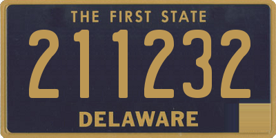 DE license plate 211232