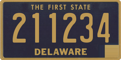 DE license plate 211234