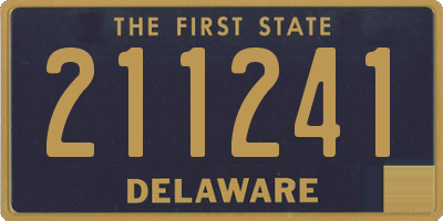 DE license plate 211241