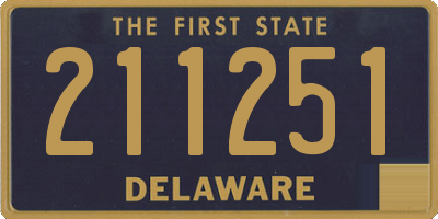 DE license plate 211251