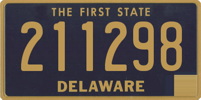 DE license plate 211298