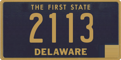 DE license plate 2113