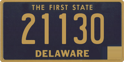 DE license plate 21130