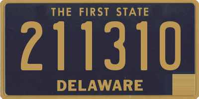 DE license plate 211310