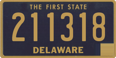 DE license plate 211318