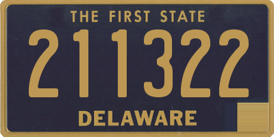 DE license plate 211322