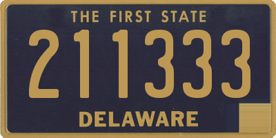 DE license plate 211333