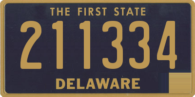 DE license plate 211334