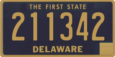 DE license plate 211342