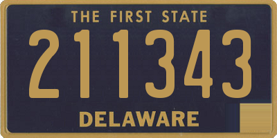 DE license plate 211343