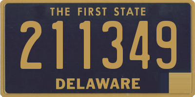 DE license plate 211349