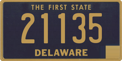 DE license plate 21135