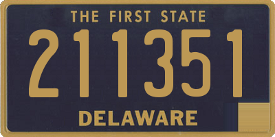 DE license plate 211351