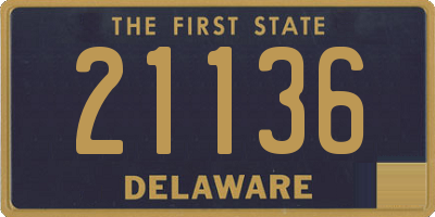 DE license plate 21136