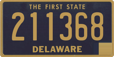 DE license plate 211368