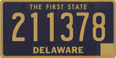 DE license plate 211378
