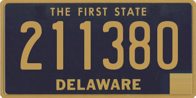 DE license plate 211380