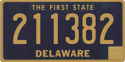 DE license plate 211382