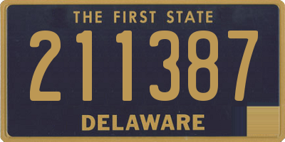 DE license plate 211387