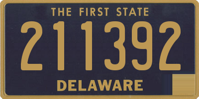 DE license plate 211392