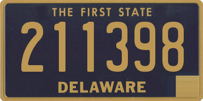 DE license plate 211398