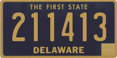 DE license plate 211413
