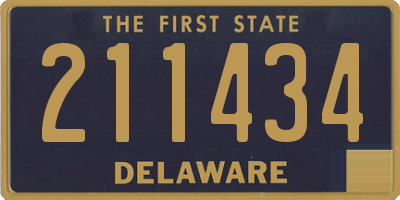DE license plate 211434