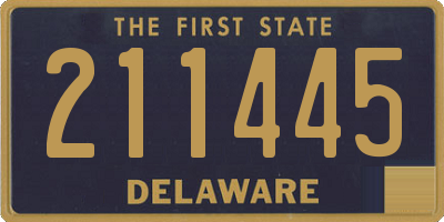 DE license plate 211445