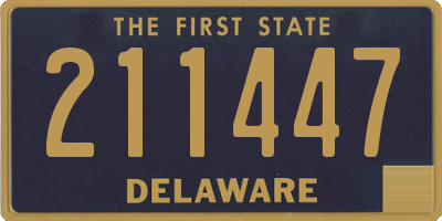DE license plate 211447