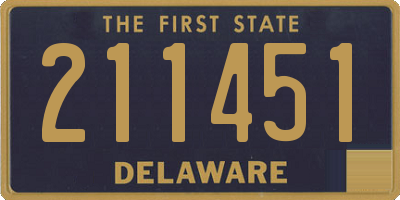 DE license plate 211451