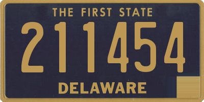 DE license plate 211454