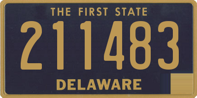 DE license plate 211483