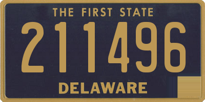 DE license plate 211496