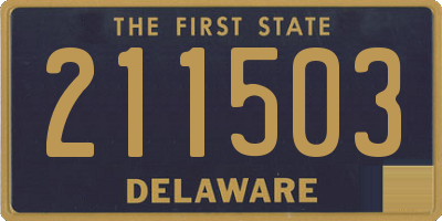 DE license plate 211503