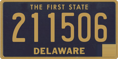 DE license plate 211506