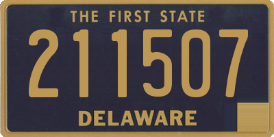 DE license plate 211507