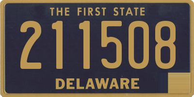 DE license plate 211508