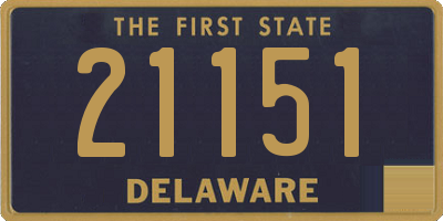 DE license plate 21151