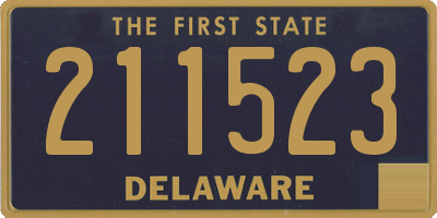 DE license plate 211523