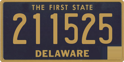 DE license plate 211525