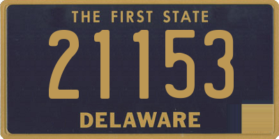 DE license plate 21153