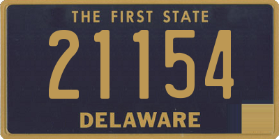 DE license plate 21154