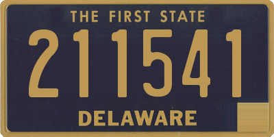 DE license plate 211541