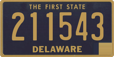 DE license plate 211543