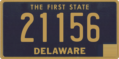 DE license plate 21156