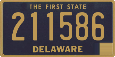 DE license plate 211586