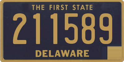 DE license plate 211589