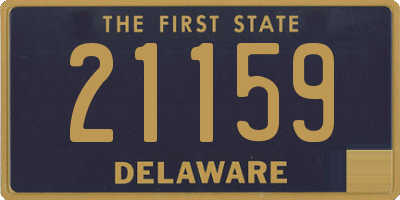 DE license plate 21159