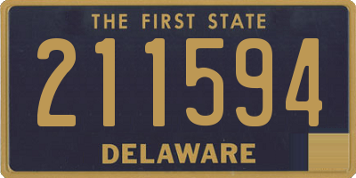 DE license plate 211594